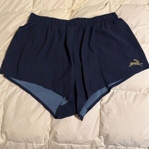 Tracksmith Strata OTQ Race Short, Large, Navy